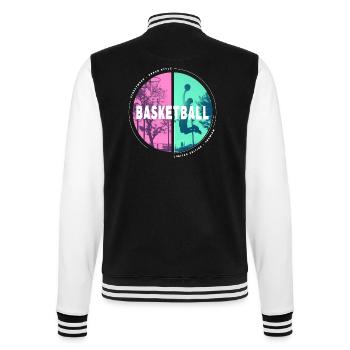 Basketteur Basketteur Dunking Sport Player - Veste Teddy - noir/blanc - Dos - Marisol (170cm)