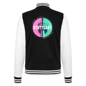 Stuttgart Deutschland Stadt Skyline Heimat Liebe - College-Sweatjacke - Schwarz/Weiß - Hinten - Marisol (170cm)