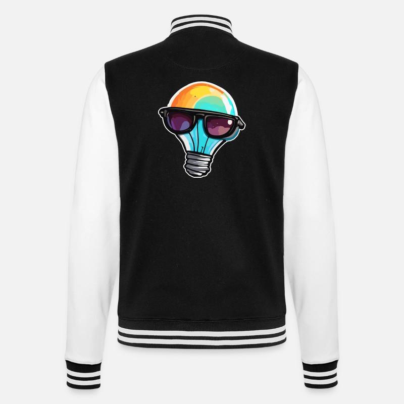 Ampoule / Ampoule / Luminosité / Lumière - Veste Teddy - noir/blanc