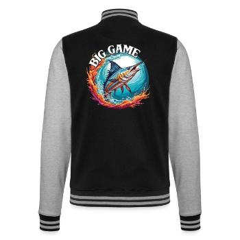 Jumping Marlin Pêche en haute mer Pêche en haute mer - Veste Teddy - noir/gris chiné - Dos - Marisol (170cm)