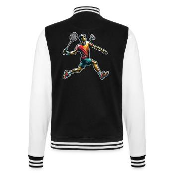 Badminton - College Sweat Jacket - black/white - Back - Marisol (170cm)