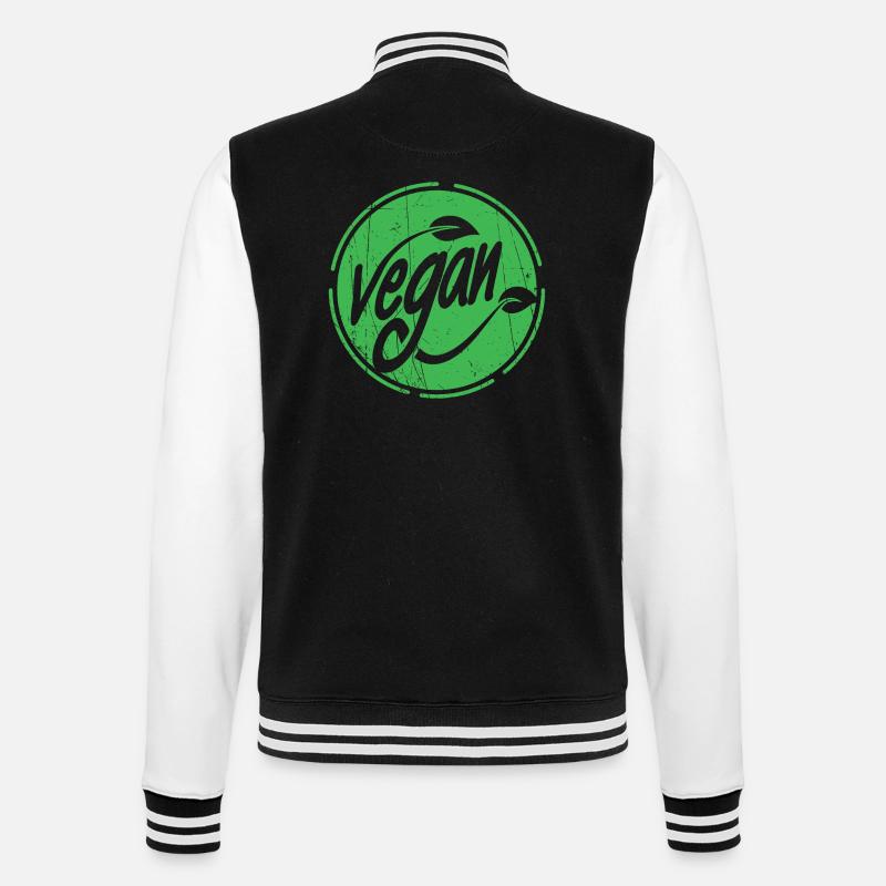 Conception végétalienne - Veste Teddy - noir/blanc