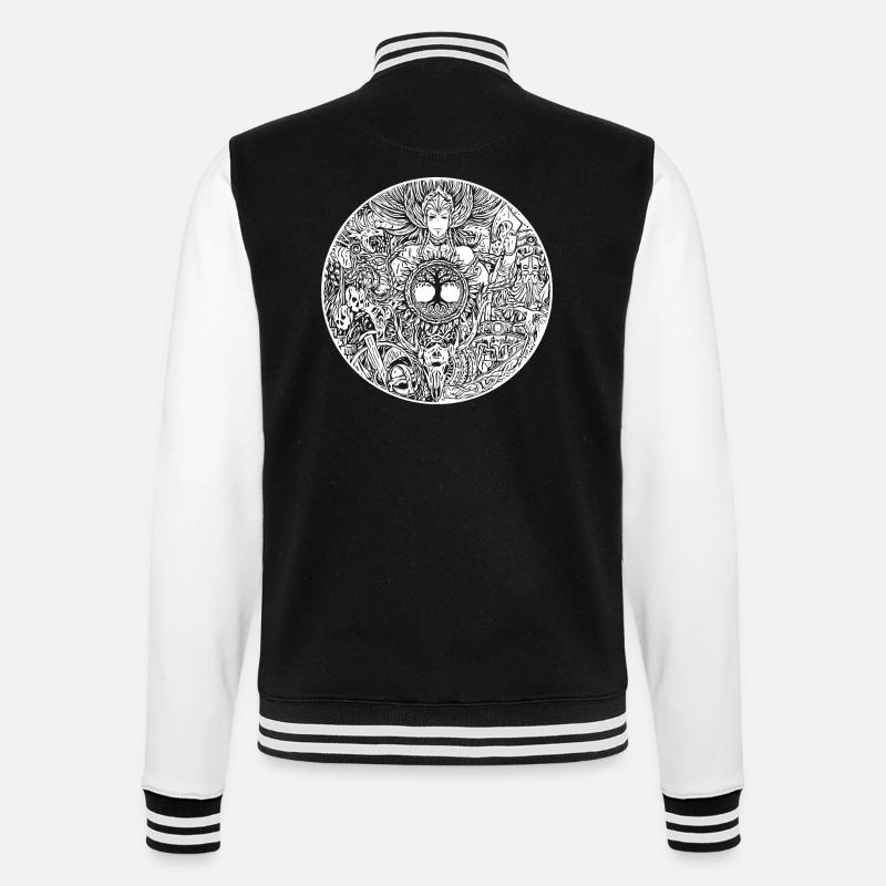 Viking Shield - Valkyrie - Valkyrie - College Sweat Jacket - black/white