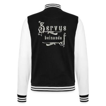 Servus beinanda - College-Sweatjacke - Schwarz/Weiß - Hinten - Marisol (170cm)