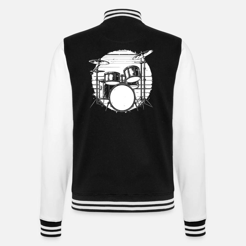 Percussion - College Sweat Jacket - black/white