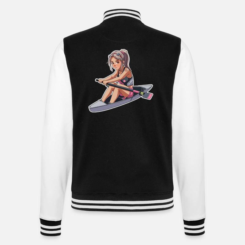 Rameur Fille Graphique - Veste Teddy - noir/blanc