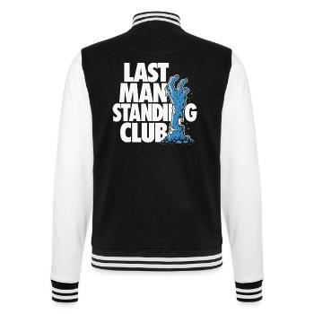 Last Man Standing Zombie Design - College Sweat Jacket - black/white - Back - Marisol (170cm)
