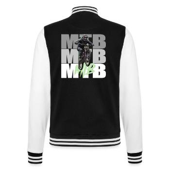 MTB - College Sweat Jacket - black/white - Back - Marisol (170cm)