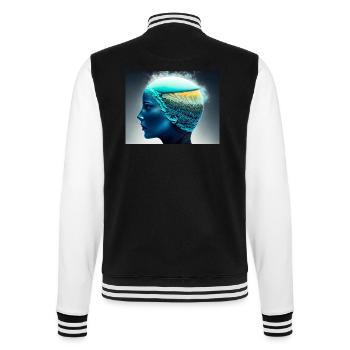 Eis Kopf - College-Sweatjacke - Schwarz/Weiß - Hinten - Marisol (170cm)