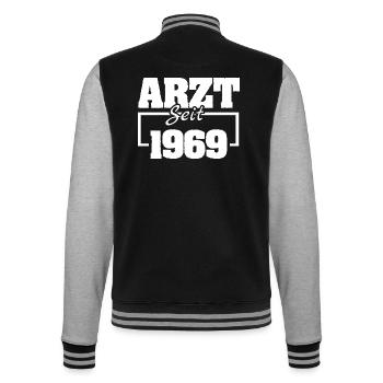 Occupational physician 1969 - College Sweat Jacket - black/heather grey - Back - Marisol (170cm)