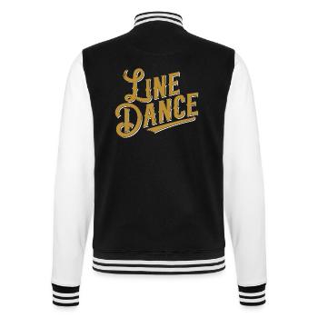 Line Dancing Country Dance Tanzen macht Freude - College-Sweatjacke - Schwarz/Weiß - Hinten - Marisol (170cm)