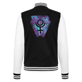 pluto e 74 - College Sweat Jacket - black/white - Back - Marisol (170cm)
