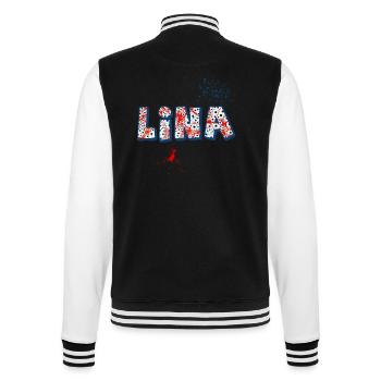 lina e 260 - College-Sweatjacke - Schwarz/Weiß - Hinten - Marisol (170cm)