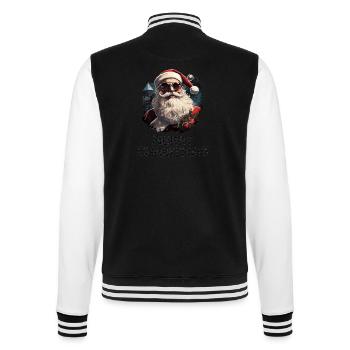 Santa Claus - Marry Christmas - College Sweat Jacket - black/white - Back - Marisol (170cm)