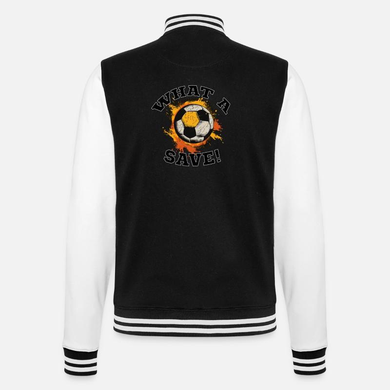 Fußball ball - What a Save! - College-Sweatjacke - Schwarz/Weiß
