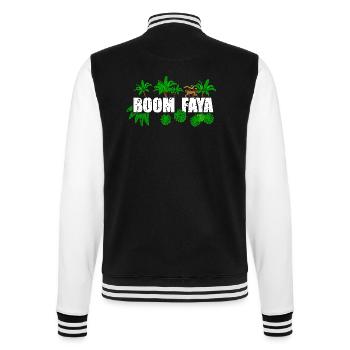 Boom Faya - College-Sweatjacke - Schwarz/Weiß - Hinten - Marisol (170cm)