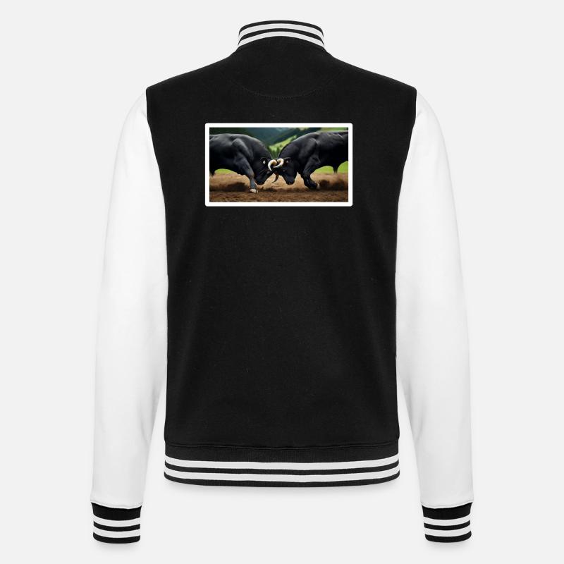 Herens Bulls Ranking Match - College Sweat Jacket - black/white