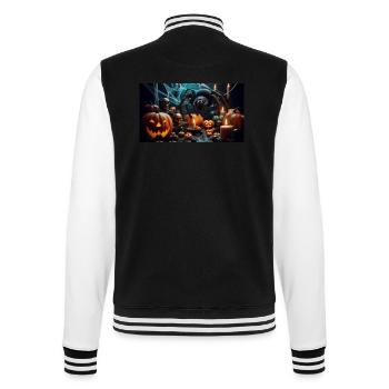 Spiders - College Sweat Jacket - black/white - Back - Marisol (170cm)