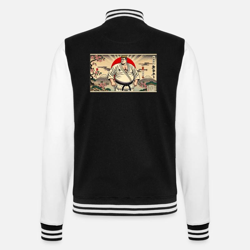 Karate MASTER - College Sweat Jacket - black/white