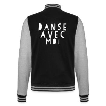 Danse Avec Moi - Chemises de danse - Veste Teddy - noir/gris chiné - Dos - Marisol (170cm)