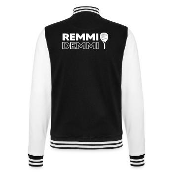 Padeltennis Padel Padeltennisspieler - College-Sweatjacke - Schwarz/Weiß - Hinten - Marisol (170cm)