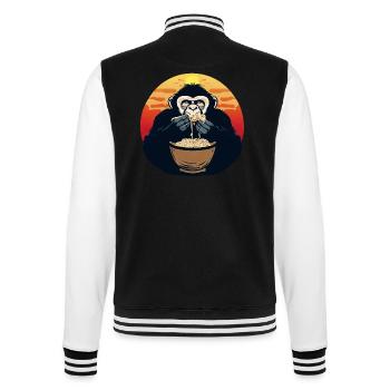 Gorilla Noodles Coucher de soleil - Veste Teddy - noir/blanc - Dos - Marisol (170cm)