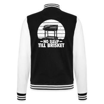 Pas de sommeil jusqu’à la poitrine de bœuf - cadeau barbecue parfait - Veste Teddy - noir/blanc - Dos - Marisol (170cm)