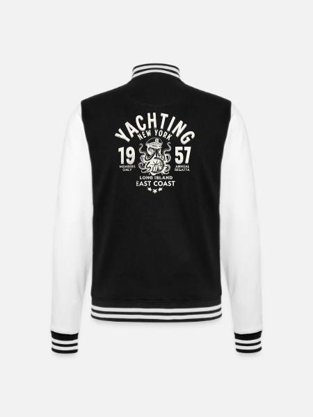 Yachting New York Long island - Veste Teddy - noir/blanc