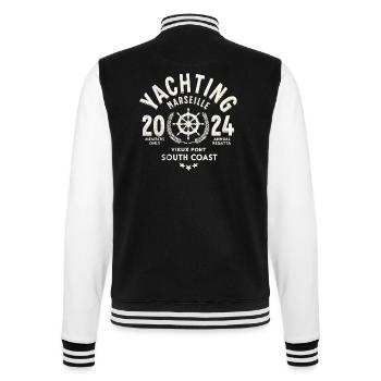 Yachting Marseille vieux port 2024 - Veste Teddy - noir/blanc - Dos - Marisol (170cm)