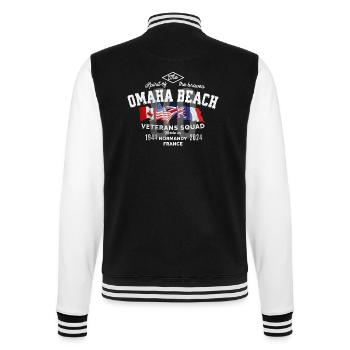 Omaha Beach Normandy 80th anniversary - Veste Teddy - noir/blanc - Dos - Marisol (170cm)
