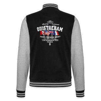 Ouistreham Normandy 80th anniversary 1 - Veste Teddy - noir/gris chiné - Dos - Marisol (170cm)