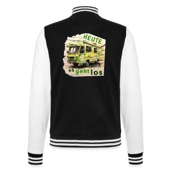 caravan - College-Sweatjacke - Schwarz/Weiß - Hinten - Marisol (170cm)