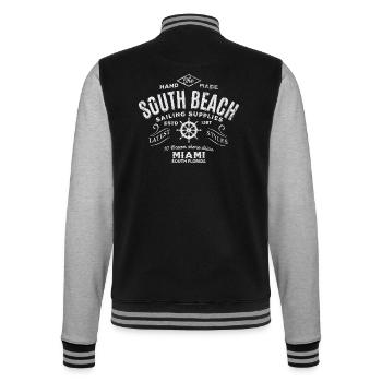South Beach Miami Segelzubehör - College-Sweatjacke - Schwarz/Grau meliert - Hinten - Marisol (170cm)
