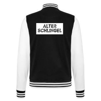 Alter Schlingel - College-Sweatjacke - Schwarz/Weiß - Hinten - Marisol (170cm)