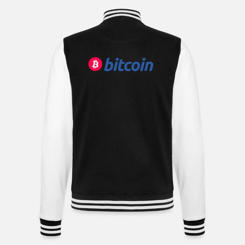 Bitcoin (Bitcoin) - College-Sweatjacke - Schwarz/Weiß
