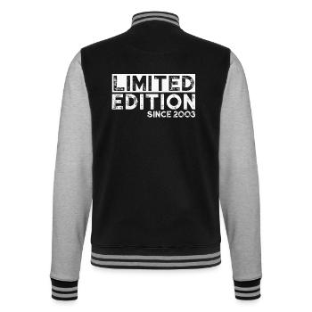 Limited edition since 2003 - College Sweat Jacket - black/heather grey - Back - Marisol (170cm)