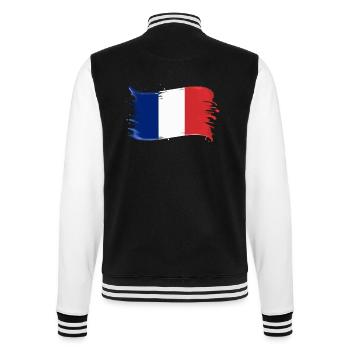 DRAPEAU DE LA FRANCE DRAPEAU FRANCE - Veste Teddy - noir/blanc - Dos - Marisol (170cm)