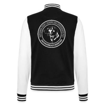 BAYERISCHER GEBIRGSSCHWEIßHUND Jagdgebrauchshund - College-Sweatjacke - Schwarz/Weiß - Hinten - Marisol (170cm)