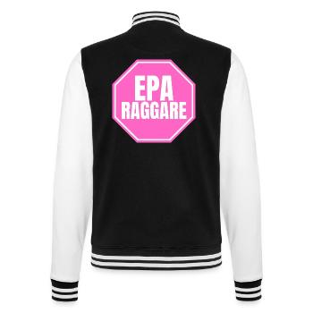 Epa-Raggare - College-Sweatjacke - Schwarz/Weiß - Hinten - Marisol (170cm)