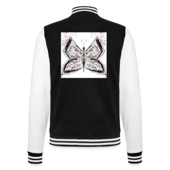 Butterfly - College-Sweatjacke - Schwarz/Weiß - Hinten - Marisol (170cm)