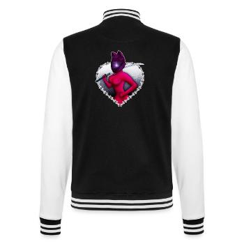 Ninja Biker Kitty - College Sweat Jacket - black/white - Back - Marisol (170cm)