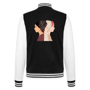 Die drei Frauen - College-Sweatjacke - Schwarz/Weiß - Hinten - Marisol (170cm)