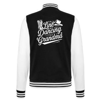 Danse en ligne Granny Country Dance - Grandma Dances - Veste Teddy - noir/blanc - Dos - Marisol (170cm)
