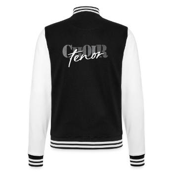 Choir Tenor singer - College Sweat Jacket - black/white - Back - Marisol (170cm)