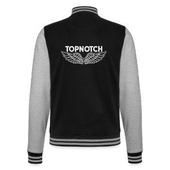 Topnotch spitzenmäßig super klasse angel wings - College-Sweatjacke - Schwarz/Grau meliert - Hinten - Marisol (170cm)