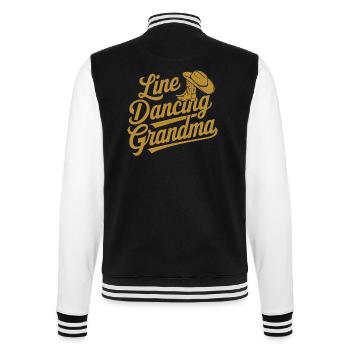 Danse en ligne Granny Country Dance - Grandma Dances - Veste Teddy - noir/blanc - Dos - Marisol (170cm)