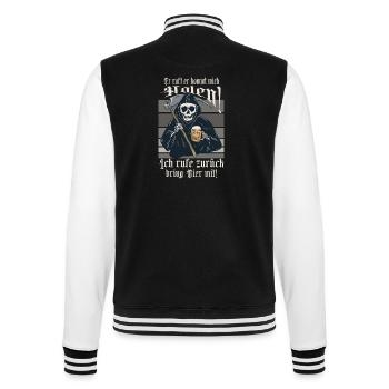 Il appelle je viendrai te chercher ! - Veste Teddy - noir/blanc - Dos - Marisol (170cm)