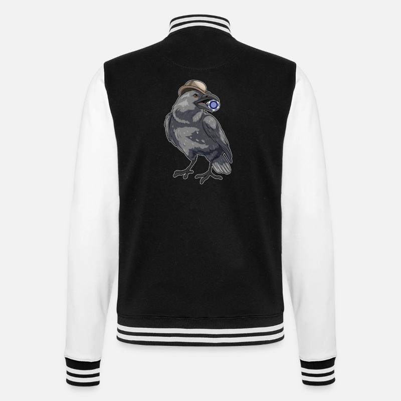 Crow Poker Jetons de Poker - Veste Teddy - noir/blanc
