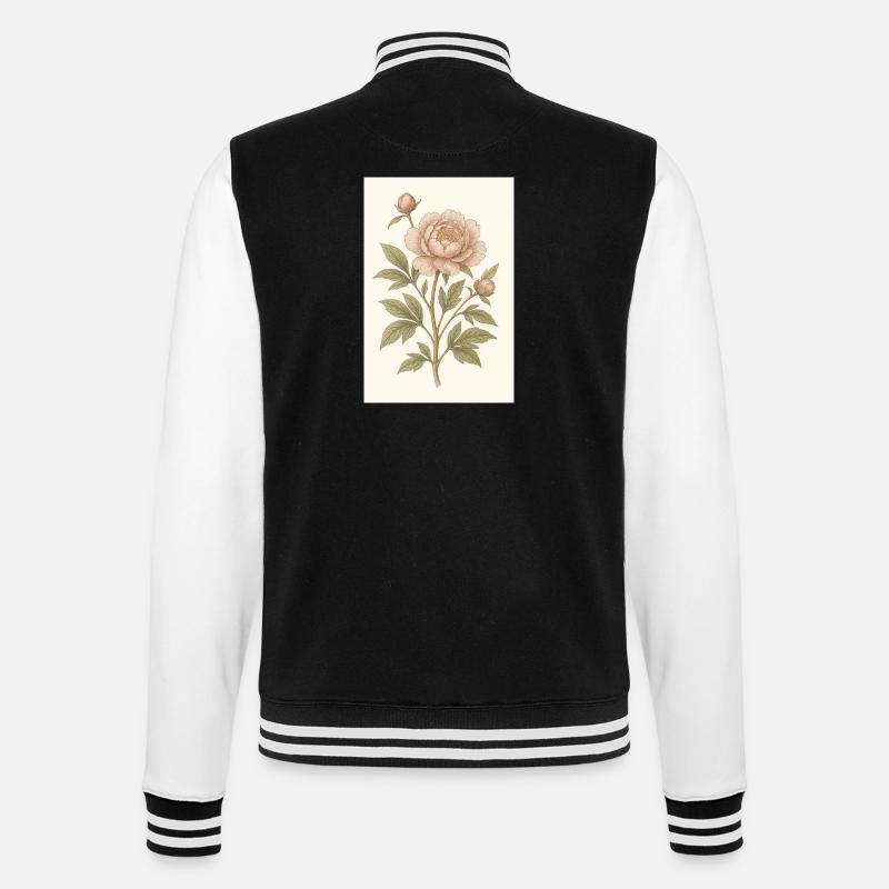 Une fleur classique - Veste Teddy - noir/blanc