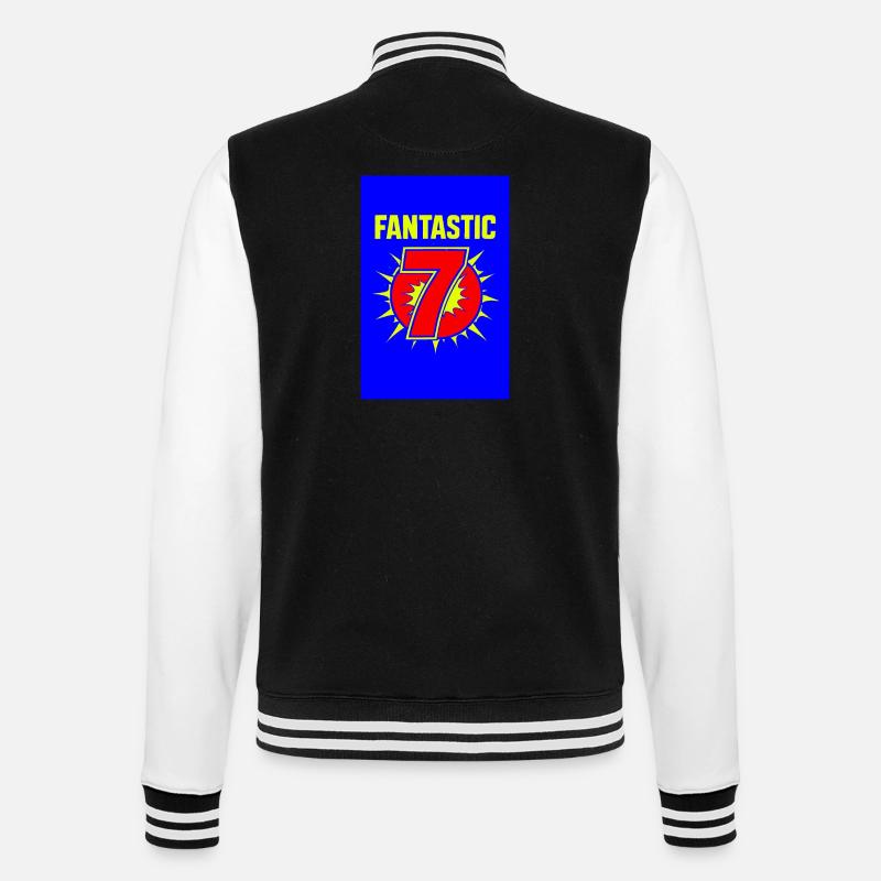 Fantastic 7 Retro Burst - College Sweat Jacket - black/white